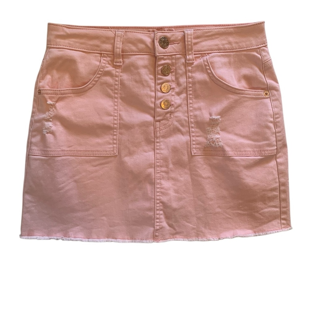 Girl’s Justice Pink Denim Skirt Size 14